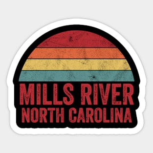 Vintage  Mills River North Carolina Sticker